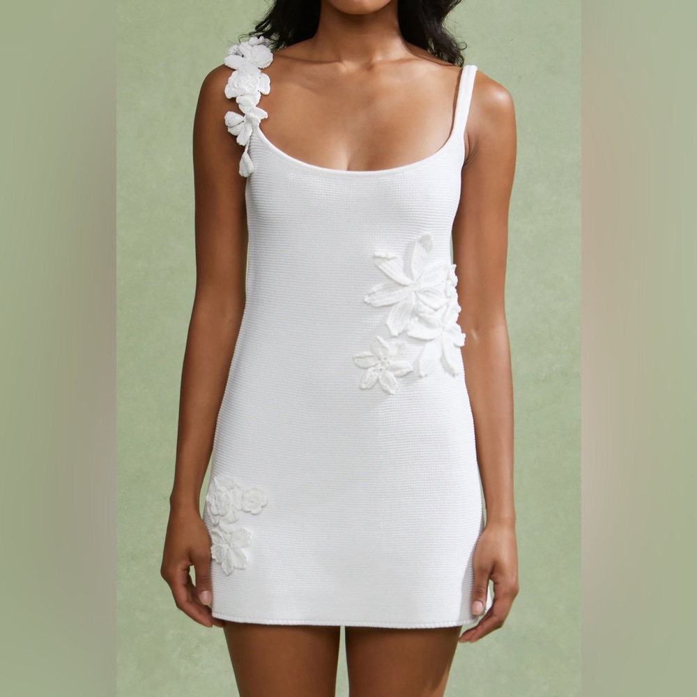 AMUR Deedra Floral Knit Mini
